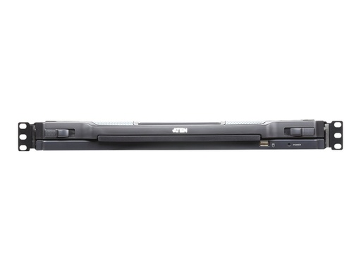 [CL5708IM-ATA-SWG] ATEN Slideaway CL5708IM - KVM-Konsole mit KVM-Switch - 8 Anschlüsse - PS/2, USB - Schweizer - 43.2 cm (17")