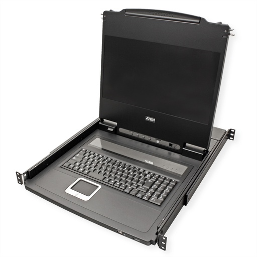 [CL6700MW-ATA-SG] ATEN 17.3" Widescreen DVI/HDMI Full HD LCD Console - KVM-Konsole - DVI
