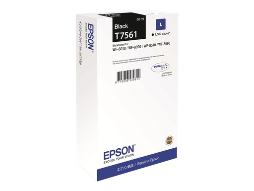 [C13T756140] Epson T7561 - 50 ml - L-Größe - Schwarz - original