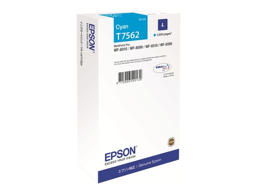 [C13T756240] Epson T7562 - 14 ml - L-Größe - Cyan - original