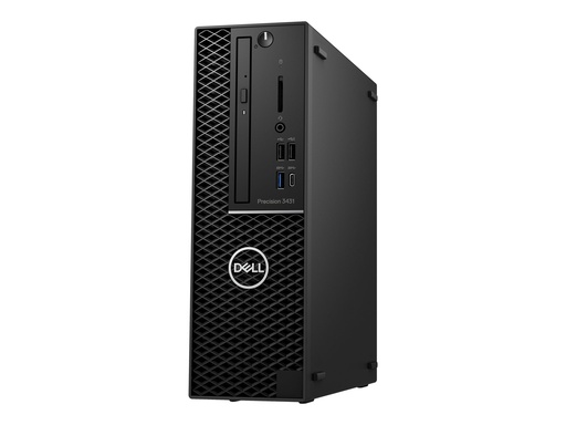 [X3YV4] Dell Precision 3431 - MT - 1 x Xeon E-2224 / 3.4 GHz - vPro - RAM 16 GB - SSD 256 GB - DVD-Writer - Radeon Pro WX 4100 - 1GbE - Win 10 Pro 64-Bit - Monitor: keiner - Schwarz - BTP - mit 1 Year ProSupport with Next Business Day On-Site Service (IE, UK - 3 Years Basic Onsite)