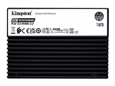 [79700-T7R6801KS04-RS] QNAP Kingston DC3000ME - SSD - 7.68 TB - intern - 2.5" (6.4 cm)