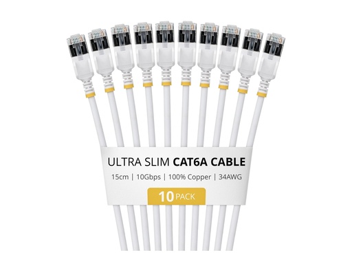 [6ASTP34WHS15CM10PK] StarTech.com Startech - Patch-Kabel - RJ-45 (M) zu RJ-45 (M)