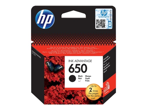 [CZ101AE#LS1] HP 650 - Schwarz - original - Ink Advantage