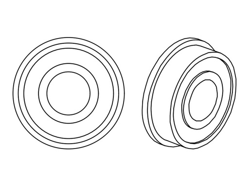 [DPO17-3028-01] HONEYWELL Geflanschtes Lager (Packung mit 2)