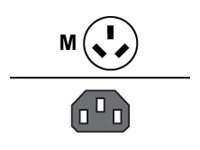 [50-16000-680R] Zebra Stromkabel - IRAM2073 (GB2099) (M) zu