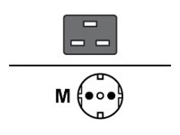 [CS-RAC-EU-MLEAD] Zebra Stromkabel - power CEE 7/7 (M) zu IEC