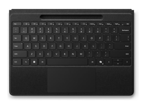 [ZRA-00008] Microsoft Surface Pro Flex Keyboard - Tastatur - mit Touchpad, Beschleunigungsmesser, Surface Slim Pen 2 Ablage- und Ladeschale - hinterleuchtet - kabellos - Bluetooth LE - QWERTY - Englisch - Schwarz - für Microsoft Surface Pro 8, Pro 8 for Business, Pro 9, Pro 9 for Business, Pro 10 for Business, Pro (11th Edition)