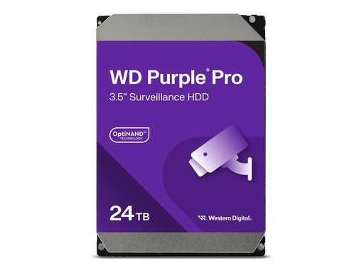 [WD240PURP] WD Purple Pro WD240PURP - Festplatte - 24 TB - Überwachung, intelligente Videoübertragung - intern - 3.5" (8.9 cm)