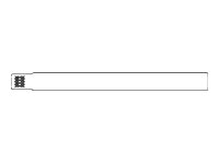 [10015359K] Zebra Z-Band UltraSoft - Kunststoff - permanenter Gummiklebstoff - silberne Beschichtung - 19 x 152 mm 1800 Stck. (6 Rolle(n)