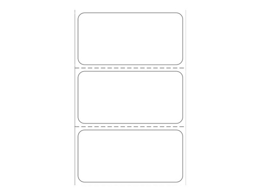 [3006609] Zebra Z-Perform 1000D - Papier - permanenter Klebstoff - unbeschichtet - 25.4 x 50.8 mm 2580 Etikett(en) (1 Rolle(n)