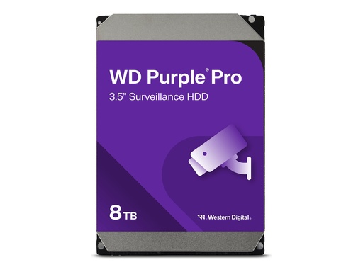 [WD8002PURP] WD Purple Pro WD8002PURP - Festplatte - 8 TB - Videoüberwachung, Smart Video - intern - 3.5" (8.9 cm)