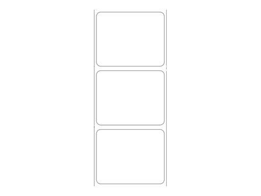 [3009593-T] Zebra Z-Ultimate 3000T - Polyester - permanenter Klebstoff - beschichtet - weiß - 50 x 40 mm 1930 Etikett(en) (1 Rolle(n)