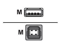[105912-212] Zebra USB-Kabel - USB (M) zu USB Typ B (M)