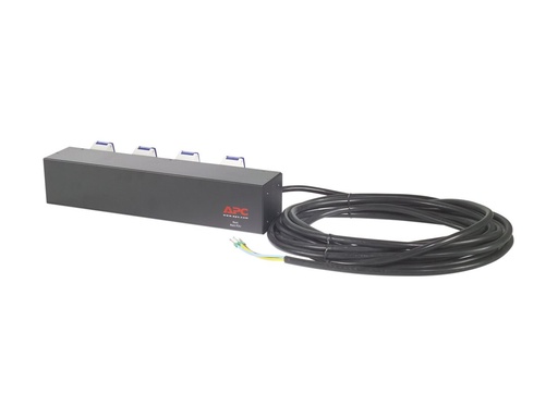 [AP7586] APC Basic Rack PDU - Steckdosenleiste (Rack - einbaufähig) - Wechselstrom 230 V - Eingabe, Eingang fest verdrahtet - Ausgangsanschlüsse: 4 (IEC 60309)