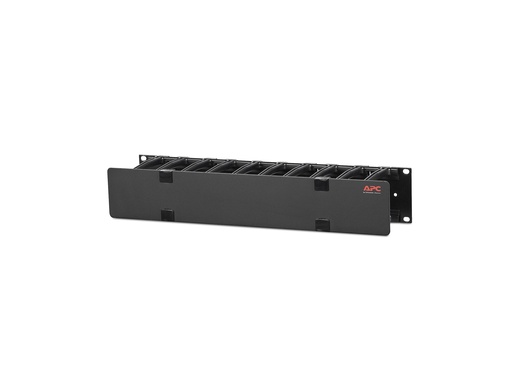 [AR8600A] APC Horizontal Cable Manager Single-Sided with Cover - Rack - Kabelführungssatz - Schwarz - 2U - 48.3 cm (19")