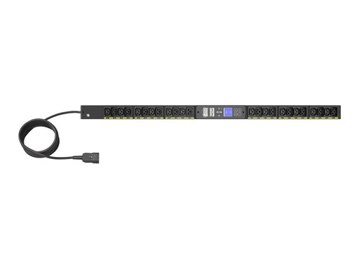 [EVMIFC20A] Eaton G4 - Stromverteilungseinheit (Rack - einbaufähig) - Wechselstrom 200-240 V - 3.7 kW - 1-phasig - Ethernet 10/100/1000 - Eingabe, Eingang IEC 60320 C20 16A - Ausgangsanschlüsse: 24 (12 x IEC 60320 C13, 12 x IEC 60320 C39)