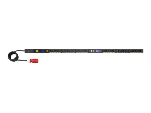 [EVMIF332X] Eaton G4 - Stromverteilungseinheit (Rack - einbaufähig) - gemessener Eingang - AC 240-415 V - 22 kW - 3 Phasen - Ethernet 10/100/1000 - Eingabe, Eingang IEC 60309 32A - Ausgangsanschlüsse: 42 (24 x IEC 60320 C13, 18 x IEC 60320 C39)