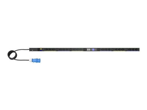 [EVMAF132X] Eaton G4 - Stromverteilungseinheit (Rack - einbaufähig) - 32 A, verwaltet - Wechselstrom 200-240 V - 7.4 kW - 1-phasig - Ethernet 10/100/1000, serial - Eingabe, Eingang IEC 60309 32A - Ausgangsanschlüsse: 42 (24 x IEC 60320 C13, 18 x IEC 60320 C39)