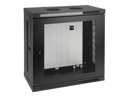 [SRW12U13] Eaton Tripp Lite Series SmartRack - Schrank für Rack-Gehäuse - flaches Profil, Patch-Tiefe, klein - geeignet für Wandmontage - Schwarz - 12U - 48.3 cm (19")
