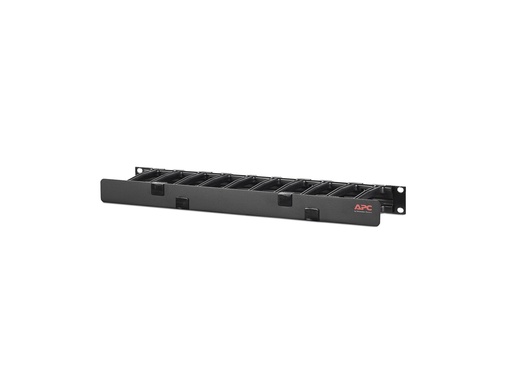 [AR8602A] APC Horizontal Cable Manager Single-Sided with Cover - Rack - Kabelführungssatz - Schwarz - 1U - 48.3 cm (19")