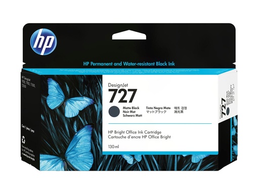 [B3P22A] HP 727 - 130 ml - mattschwarz - original - DesignJet