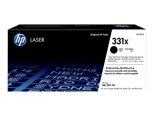 [W1331X] HP 331X - Hohe Ergiebigkeit - Schwarz - original - Tonerpatrone (W1331X)