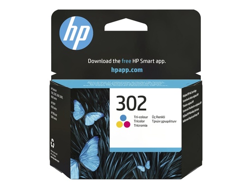 [F6U65AE#UUS] HP 302 - 4 ml - Farbe (Cyan, Magenta, Gelb)