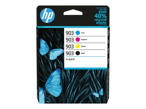 [6ZC73AE#301] HP 903 - 4er-Pack - Schwarz, Gelb, Cyan, Magenta