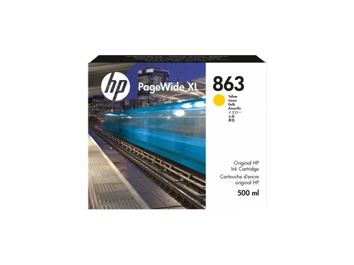 [F9K39A] HP 863 - 500 ml - Gelb - original - PageWide
