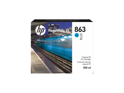[F9K40A] HP 863 - 500 ml - Cyan - original - PageWide XL
