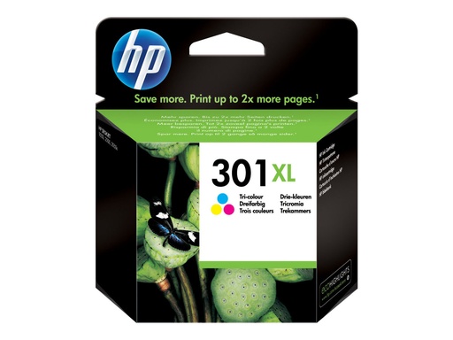 [CH564EE#UUS] HP 301XL - 6 ml - Hohe Ergiebigkeit - Farbe (Cyan, Magenta, Gelb)