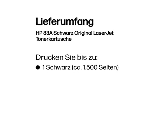 [CF283A] HP 83A - Schwarz - original - LaserJet - Tonerpatrone (CF283A)