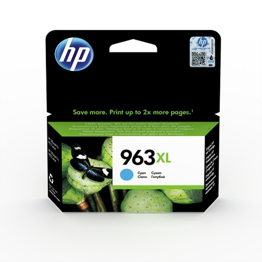 [3JA27AE#BGX] HP 963 XL - Original - Tinte auf Pigmentbasis - Cyan - HP - HP OfficeJet Pro 9010/9020 series - 1 Stück(e)
