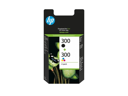 [CN637EE#301] HP 300 - 2er-Pack - Schwarz, Farbe (Cyan, Magenta