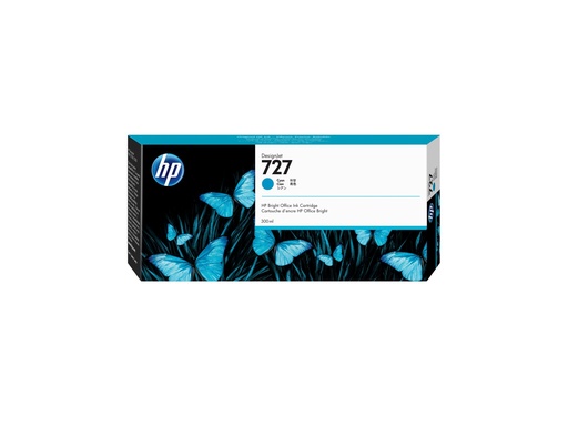 [F9J76A] HP 727 - 300 ml - mit hoher Kapazität - Cyan