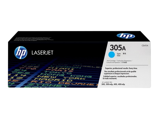 [CE411A] HP 305A - Cyan - original - LaserJet - Tonerpatrone (CE411A)