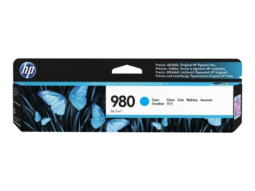 [D8J07A] HP 980 - 86.5 ml - Cyan - original - Tintenpatrone