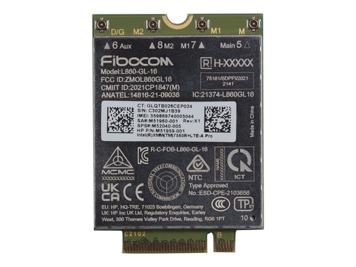 [5R8X8AA#ABB] HP XMM 7560 R+ - Drahtloses Mobilfunkmodem - 4G LTE Advanced Pro