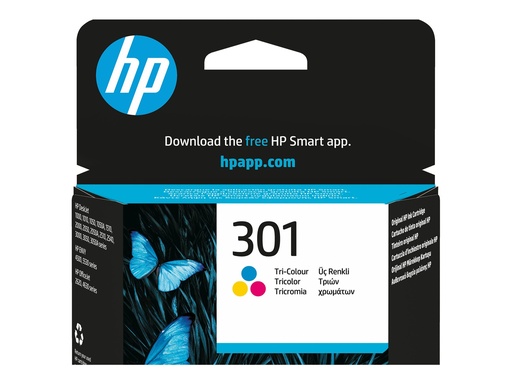 [CH562EE#BA3] HP 301 - 3 ml - Farbe (Cyan, Magenta, Gelb)