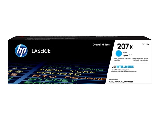 [W2211X] HP 207X - Hohe Ergiebigkeit - Cyan - original - LaserJet - Tonerpatrone (W2211X)