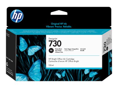 [P2V67A] HP 730 - 130 ml - Photo schwarz - original - DesignJet