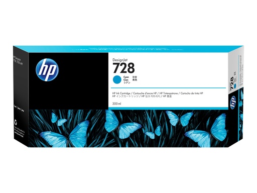 [F9K17A] HP 728 - 300 ml - Cyan - original - DesignJet