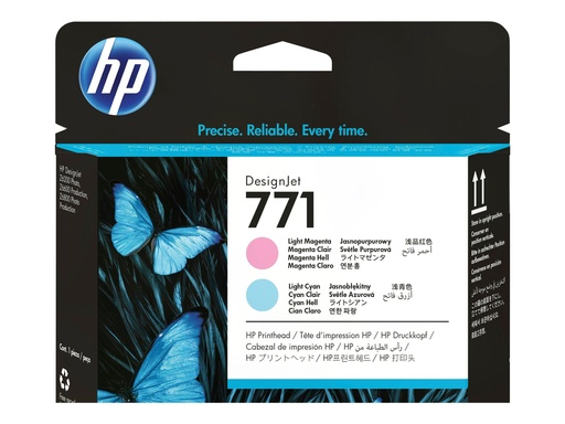 [CE019A] HP 771 - Hellmagentafarben, hell Cyan - Druckkopf