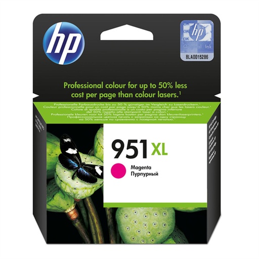 [CN047AE#BGX] HP 951XL Magenta Original Tintenpatrone mit hoher Reichweite - Magenta - Tinte auf Pigmentbasis - 17 ml - 1 Stück(e) - 1500 Seiten