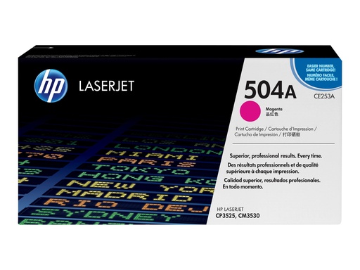 [CE253A] HP 504A - Magenta - original - LaserJet - Tonerpatrone (CE253A)
