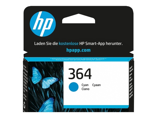 [CB318EE#BA1] HP 364 - Cyan - original - Tintenpatrone - für