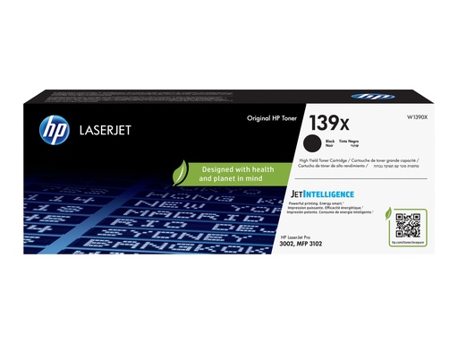 [W1390X] HP 139X - Hohe Ergiebigkeit - Schwarz - original - LaserJet - Tonerpatrone (W1390X)