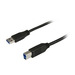 [S215303] Synergy 21 Kabel USB, A(St)=> B(St), 5,0m, USB3.0, schwarz, , - S215303 - vergoldete Kontakte