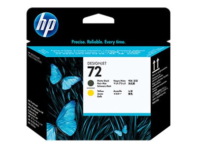 [C9384A] HP 72 - Gelb, mattschwarz - Druckkopf - für DesignJet
